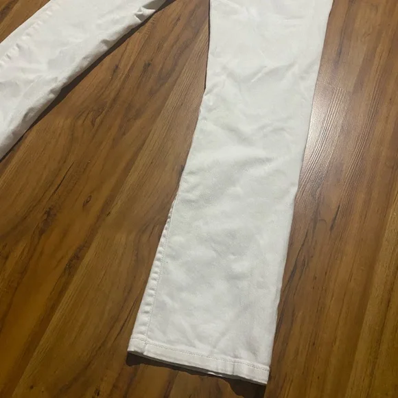 Nine West Vintage America Jeans Mid Rise Straight Leg Pants White Twill Size 4 - Picture 8 of 10